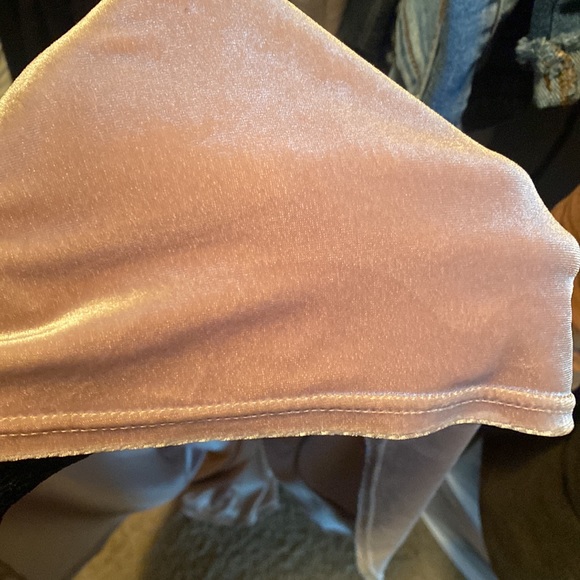 Revelry Dawson Velvet Dress Champagne Color Size 8 - Picture 6 of 9